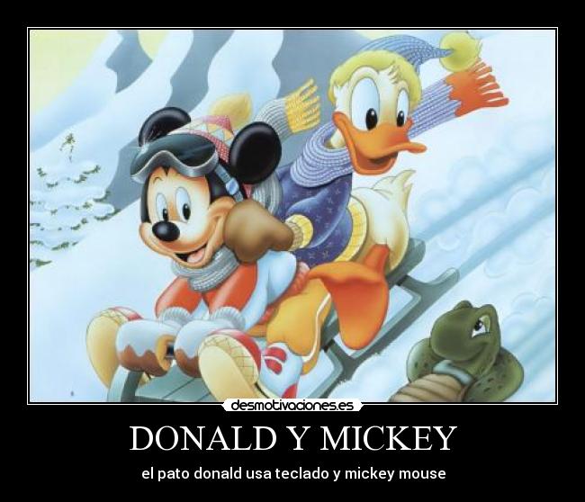 DONALD Y MICKEY -