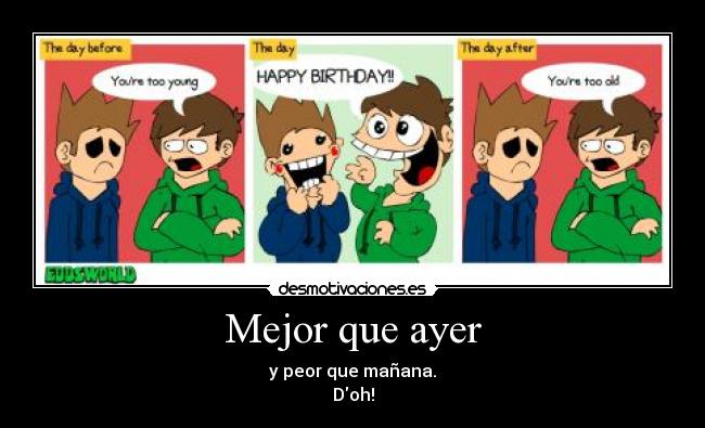 carteles cumpleanos eddsworld desmotivaciones