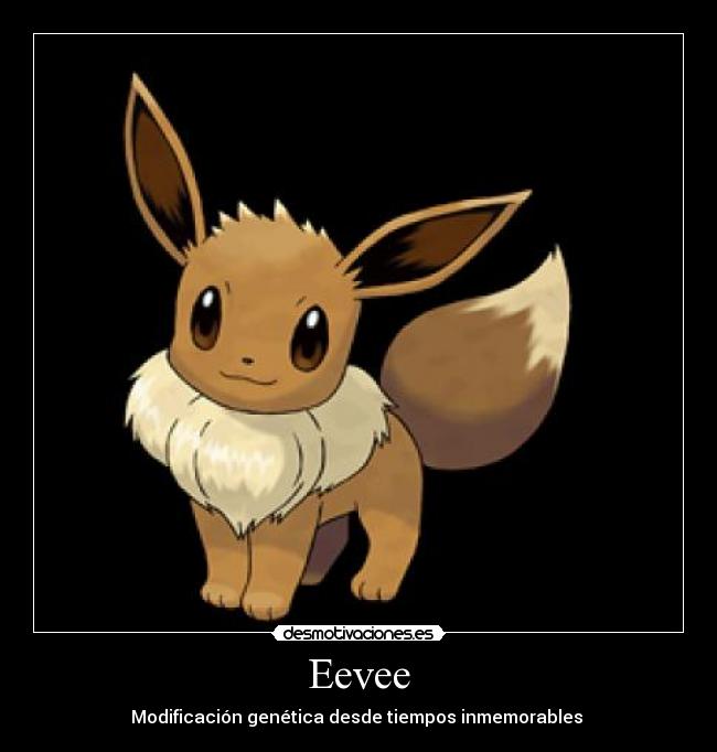 Eevee - Modificación genética desde tiempos inmemorables 