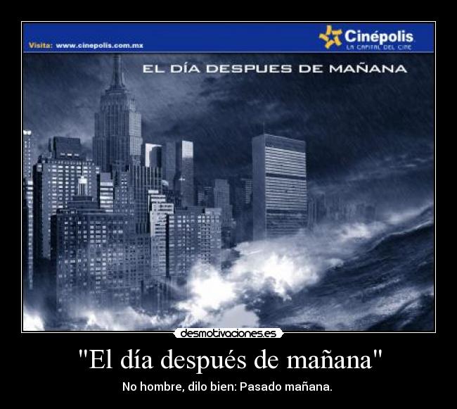 Álbumes 101+ Foto El Dia Despues De Mañana Pelicula Completa En Castellano El último 10/2023 Álbumes 101+ Foto El Dia Despues De Mañana Pelicula Completa En Castellano El último 10/2023
