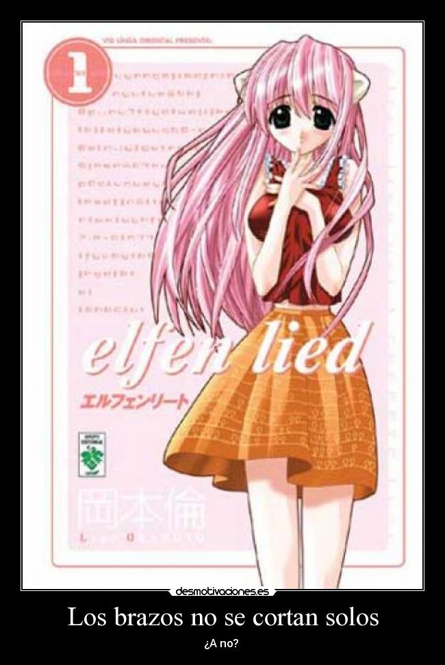 carteles elfen lied desmotivaciones