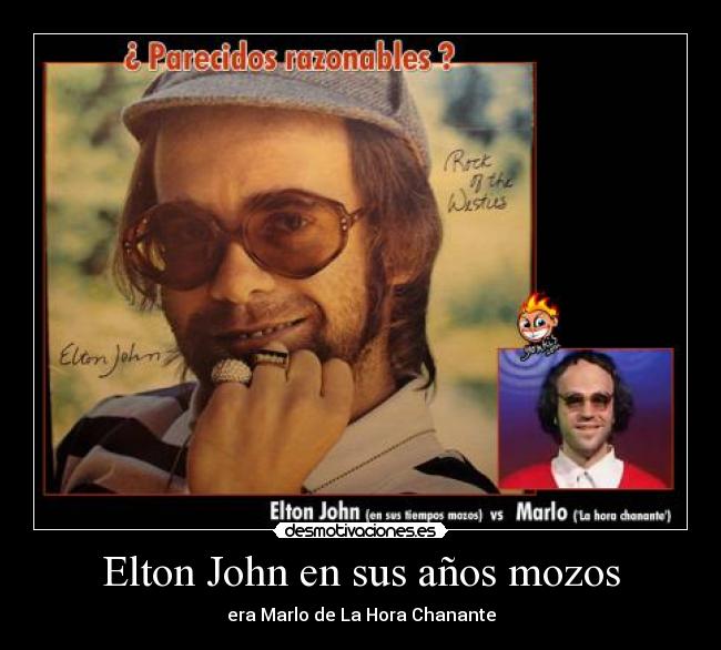 Elton John en sus años mozos -