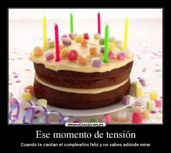 Ese momento de tensión -