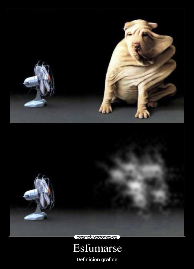 Esfumarse - Definición gráfica