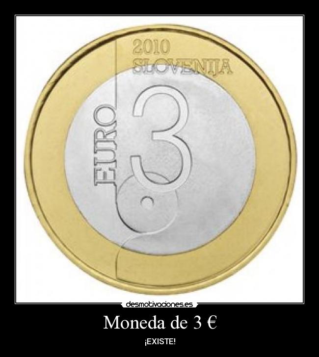 Moneda de 3 € - ¡EXISTE!