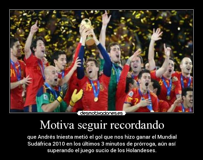 Motiva seguir recordando -