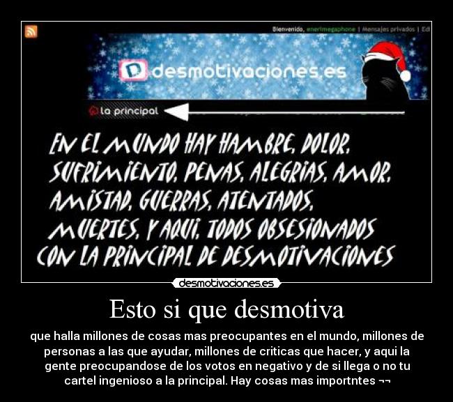 Esto si que desmotiva -