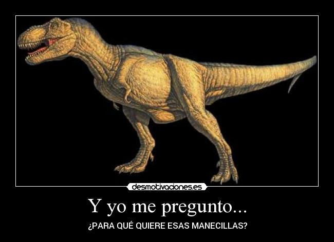 Y yo me pregunto... - ¿PARA QUÉ QUIERE ESAS MANECILLAS?