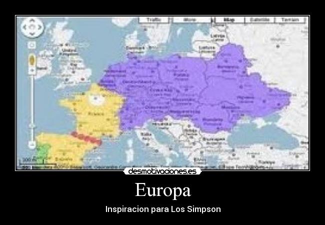 Europa - Inspiracion para Los Simpson