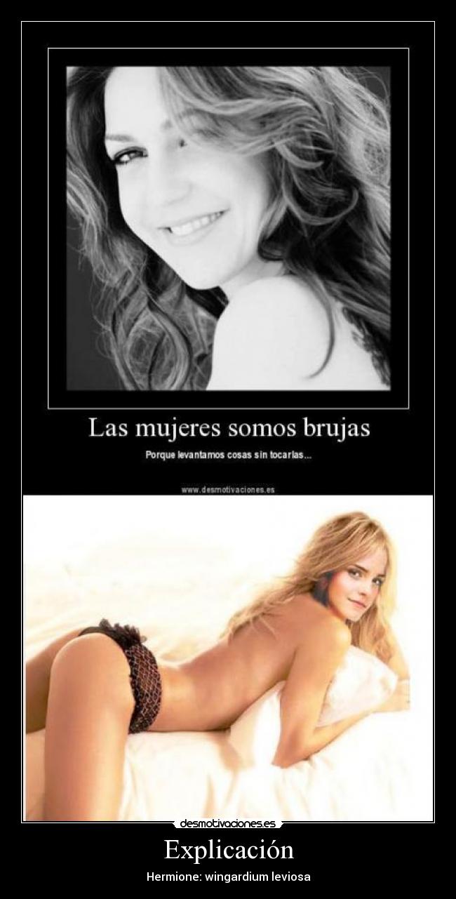 Explicación - Hermione: wingardium leviosa