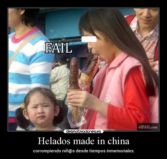 Helados made in china - 