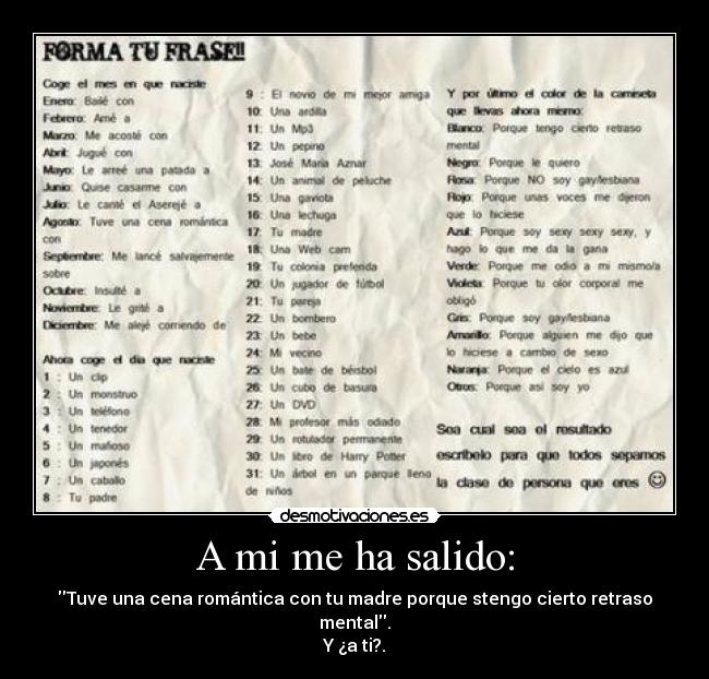 A mi me ha salido: -