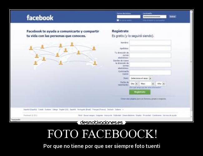 FOTO FACEBOOCK! - Por que no tiene por que ser siempre foto tuenti