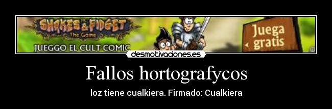 Fallos hortografycos -