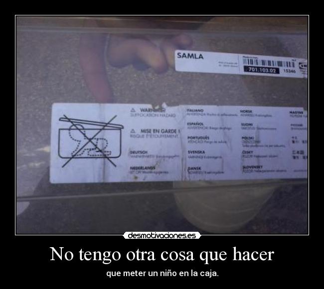 No tengo otra cosa que hacer - 