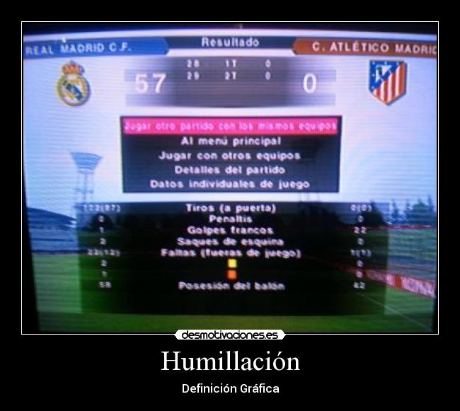 Humillación - Definición Gráfica