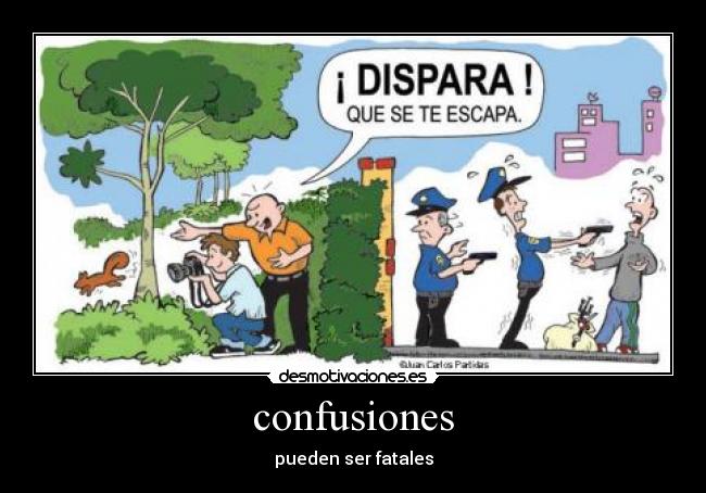 carteles confusiones desmotivaciones
