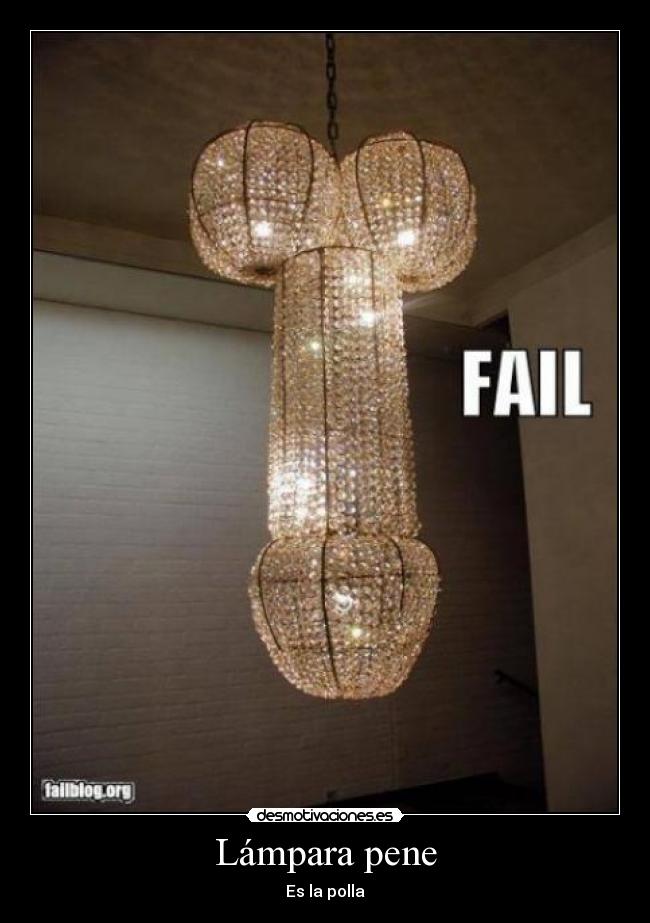 Lámpara pene -
