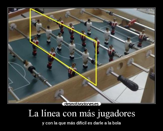 La línea con más jugadores -