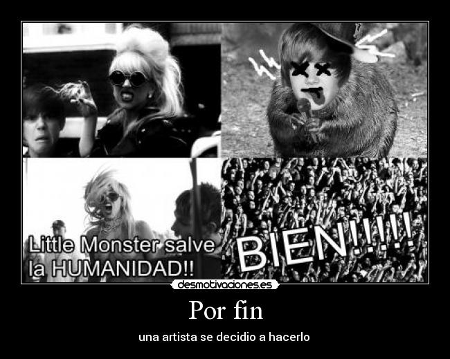 Por fin - una artista se decidio a hacerlo