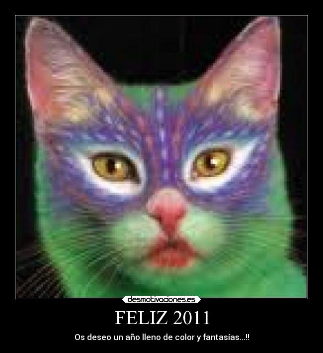 FELIZ 2011 - Os deseo un año lleno de color y fantasías...!!