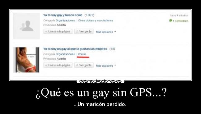 ¿Qué es un gay sin GPS...? -