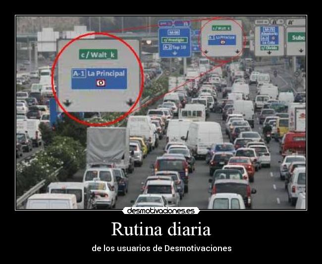 Rutina diaria - de los usuarios de Desmotivaciones