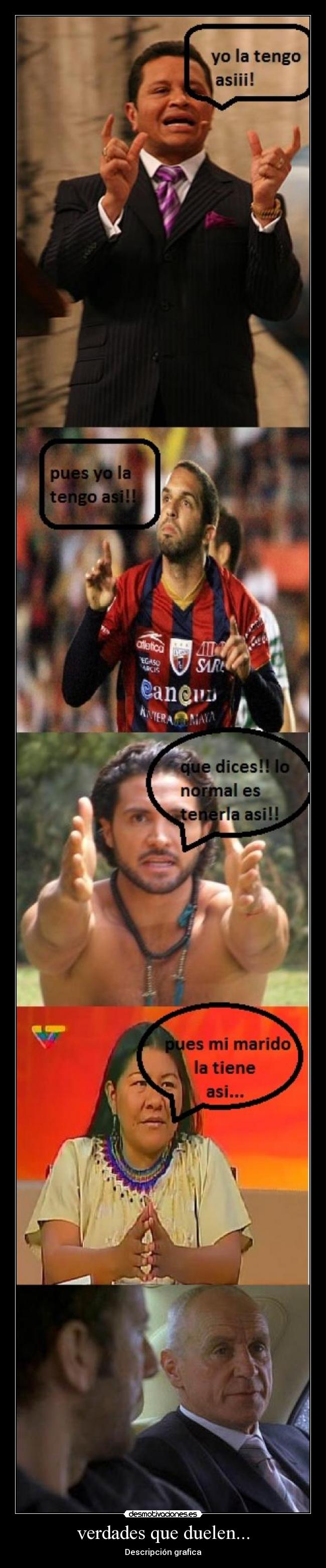 verdades que duelen... - Descripción grafica