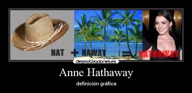 Anne Hathaway - definición gráfica