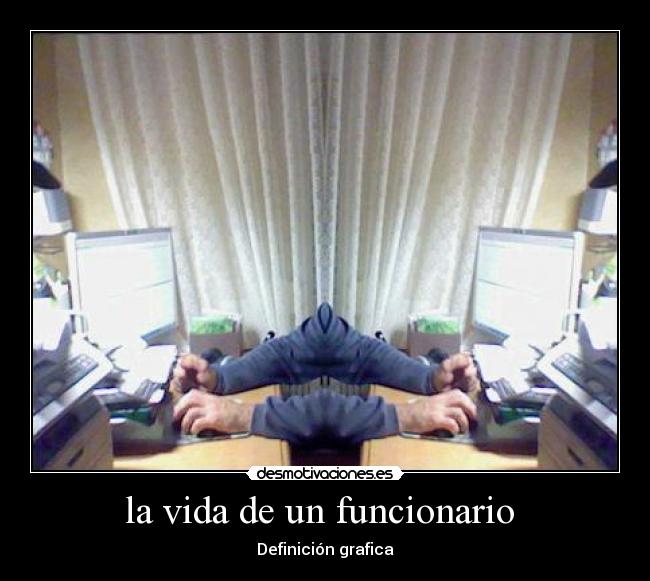 la vida de un funcionario -