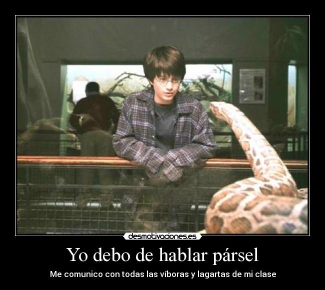 Yo debo de hablar pársel -