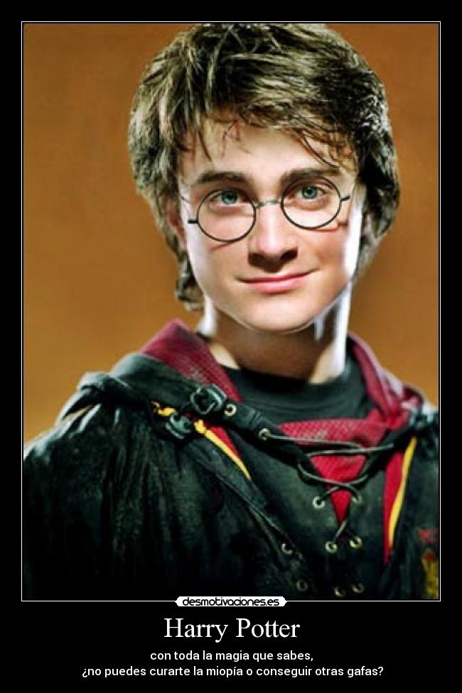 carteles harry potter miopia desmotivaciones