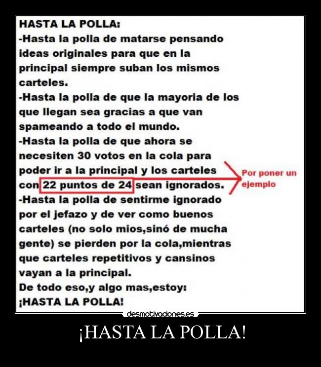 ¡HASTA LA POLLA! - 