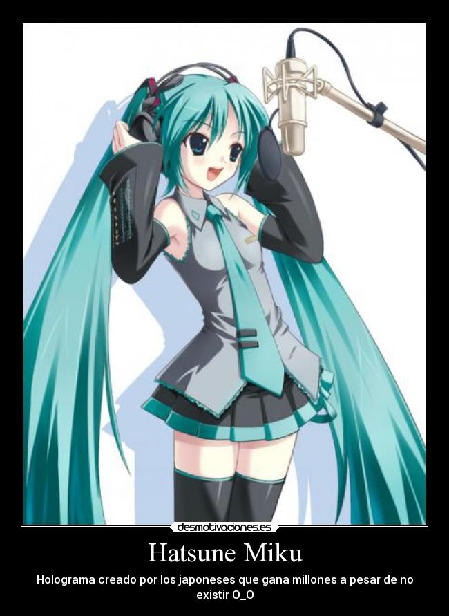 Hatsune Miku - Holograma creado por los japoneses que gana millones a pesar de no existir O_O