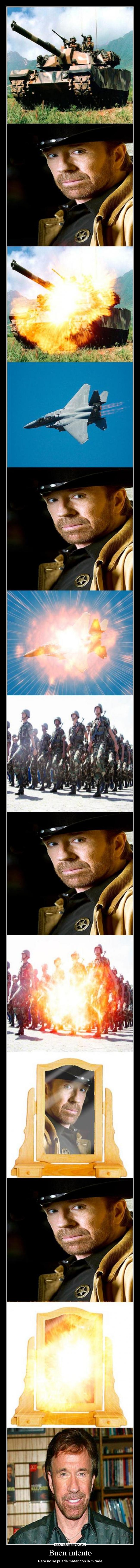 Buen intento - Pero no se puede matar con la mirada