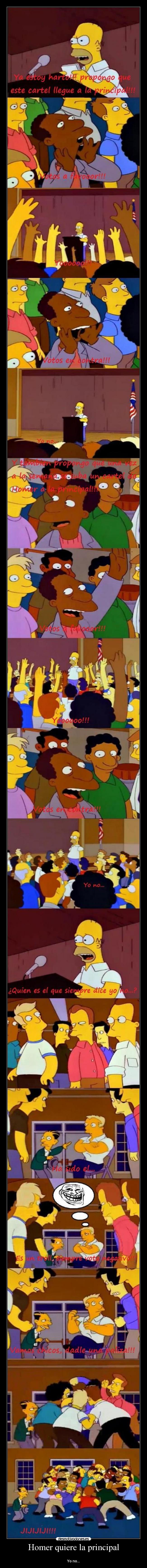 Homer quiere la principal -