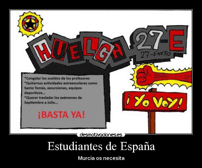 Estudiantes de España - Murcia os necesita