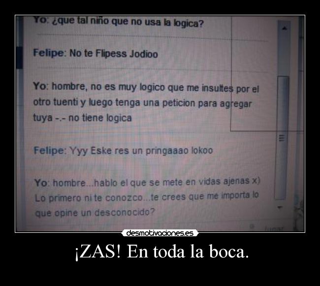 ¡ZAS! En toda la boca. - 