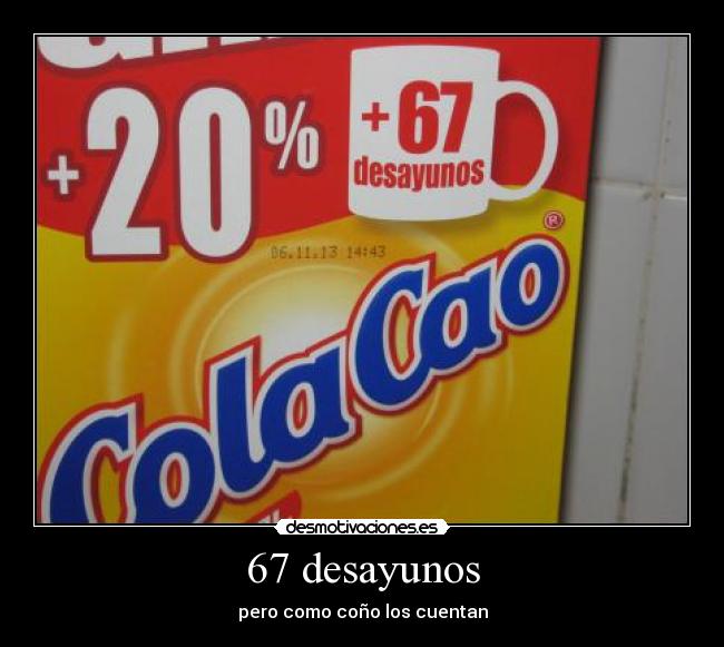 67 desayunos -