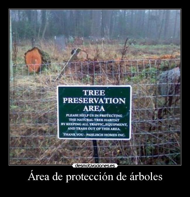 Área de protección de árboles -
