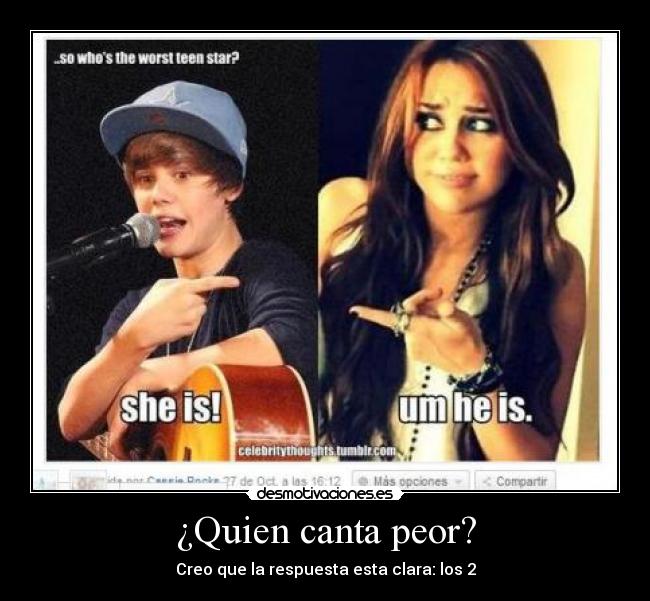 ¿Quien canta peor? -
