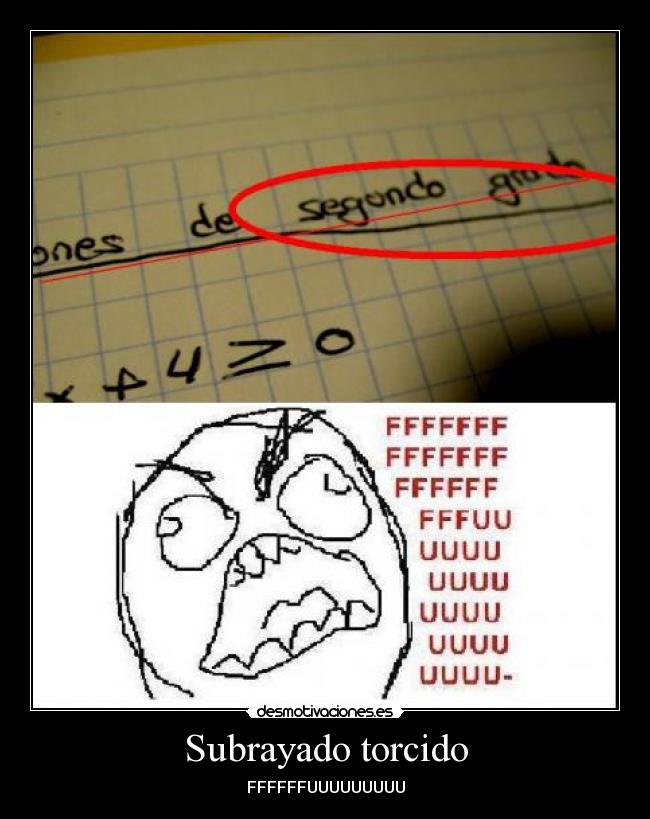 Subrayado torcido - FFFFFFUUUUUUUUU