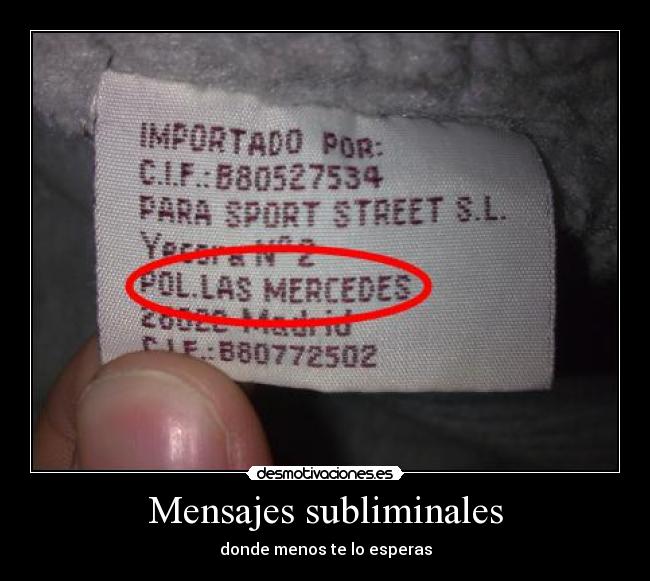 Mensajes subliminales - 