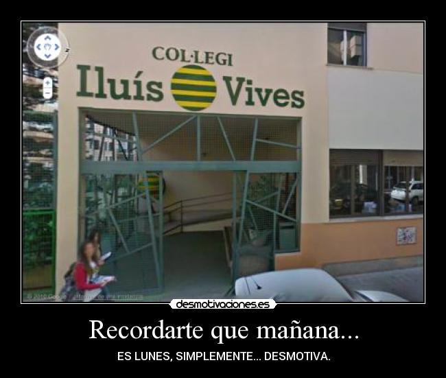 Recordarte que mañana... - 