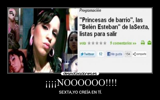 carteles sexta telecinco princesas barrio desmotivaciones