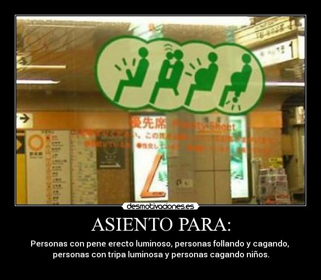 carteles asiento pene follar follando cagar ninos desmotivaciones