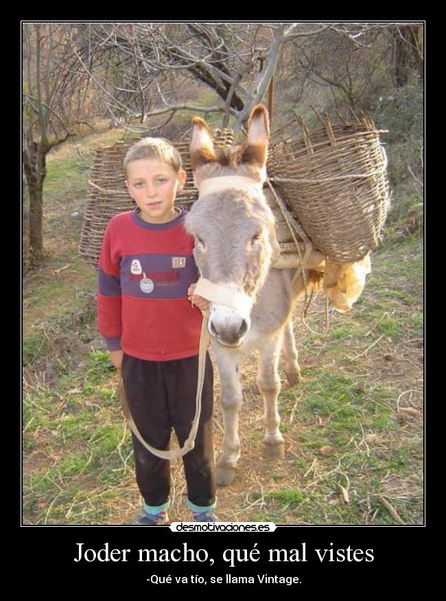 Joder macho, qué mal vistes -