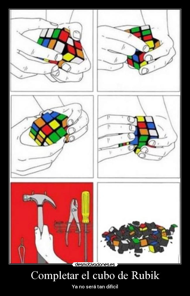 Completar el cubo de Rubik -