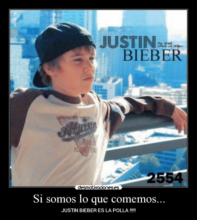 Si somos lo que comemos... - JUSTIN BIEBER ES LA POLLA !!!!!