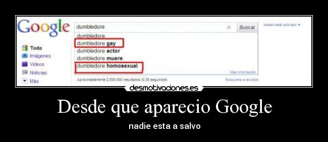 Desde que aparecio Google -